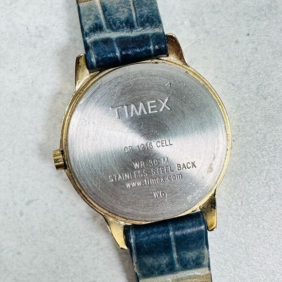 Timex Watch Womens 30mm Easy Reader Indiglo Gold Tone WR 30M New Battery - Picture 9 of 12